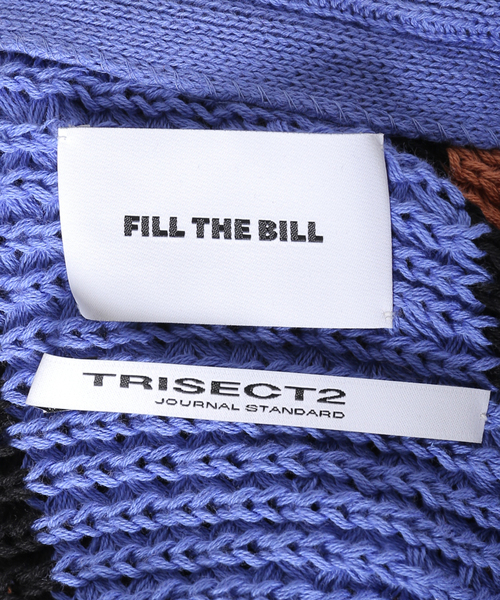 FILL THE BILL（フィルザビル）の「【FILL THE BILL/フィルザビル× TRISECT 2】別注 ストライプ カーディガン（カーディガン/ボレロ・メンズ・ホワイト/コバルトブルー・1/2）」の13枚目の写真