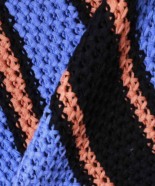 FILL THE BILL（フィルザビル）の「【FILL THE BILL/フィルザビル× TRISECT 2】別注 ストライプ カーディガン（カーディガン/ボレロ・メンズ・ホワイト/コバルトブルー・1/2）」の16枚目の写真