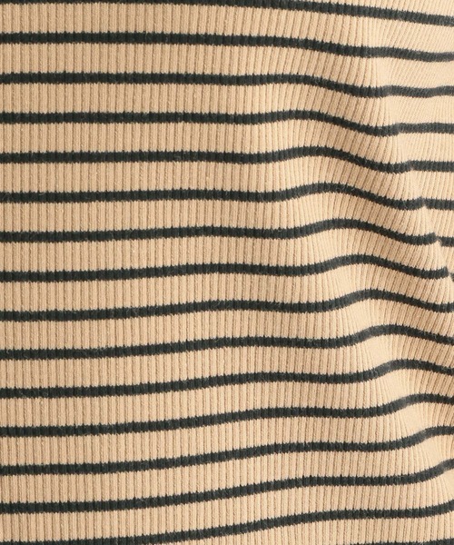 Andemiu（アンデミュウ）の「テレコボーダーＶネックＬＳ272902（Tシャツ/カットソー・レディース・ホワイト/ブラック/ブラウン・FREE）」の20枚目の写真