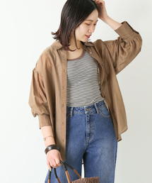 コットンシルクシアーシャツ