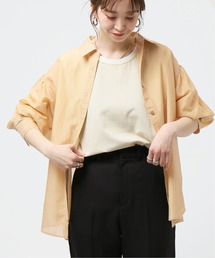 Simplicite | コットンシルクシアーシャツ◆(シャツ/ブラウス)