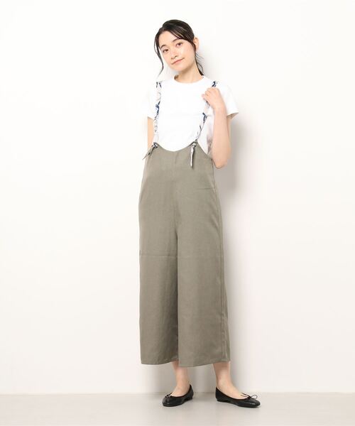 INTERPLANET（インタープラネット）の「【ＷＥＢ限定】チェーンプリントサロペット（サロペット/オーバーオール・レディース・ブラック/ベージュ/カーキ・FREE）」の7枚目の写真