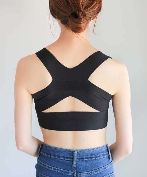 CLEA（クレア）の「カップ付補正インナー（インナーウェア/肌着・レディース・ブラック/ベージュ・FREE）」の3枚目の写真