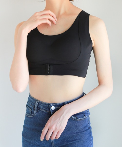 CLEA（クレア）の「カップ付補正インナー（インナーウェア/肌着・レディース・ブラック/ベージュ・FREE）」の4枚目の写真