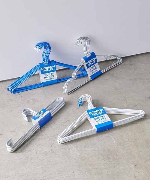 GORDON MILLER（ゴードンミラー）の「GORDON MILLER（ゴードンミラー）クローズハンガー 10本セット（ランドリーグッズ・メンズ・ホワイト/ブルー・ONE SIZE）」の9枚目の写真