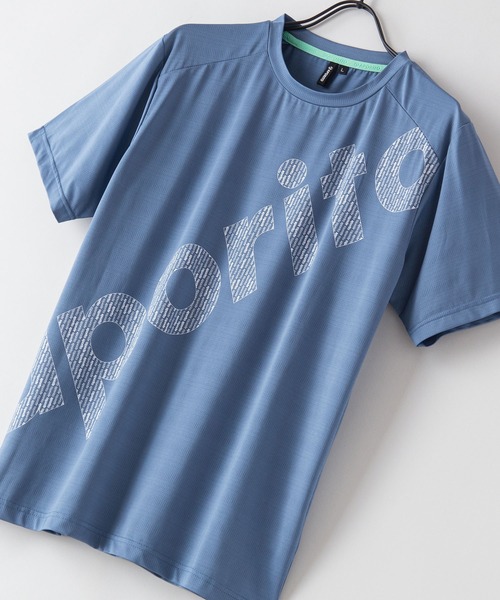 LB/S (エルビーエス)の「【APORITO/アポリト】 UVカットドライジャガードメッシュTシャツ(Tシャツ/カットソー・メンズ・チャコールグレー/ブラック/ブルー系その他・MEDIUM/LARGE/X-LARGE)」の3枚目の写真