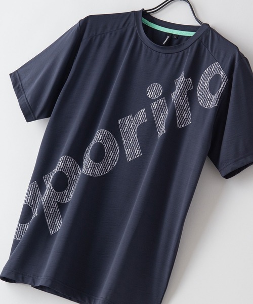 LB/S (エルビーエス)の「【APORITO/アポリト】 UVカットドライジャガードメッシュTシャツ(Tシャツ/カットソー・メンズ・チャコールグレー/ブラック/ブルー系その他・MEDIUM/LARGE/X-LARGE)」の1枚目の写真