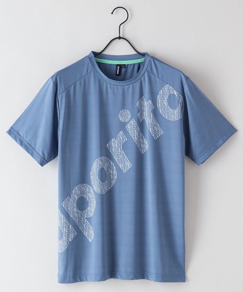 LB/S (エルビーエス)の「【APORITO/アポリト】 UVカットドライジャガードメッシュTシャツ(Tシャツ/カットソー・メンズ・チャコールグレー/ブラック/ブルー系その他・MEDIUM/LARGE/X-LARGE)」の6枚目の写真