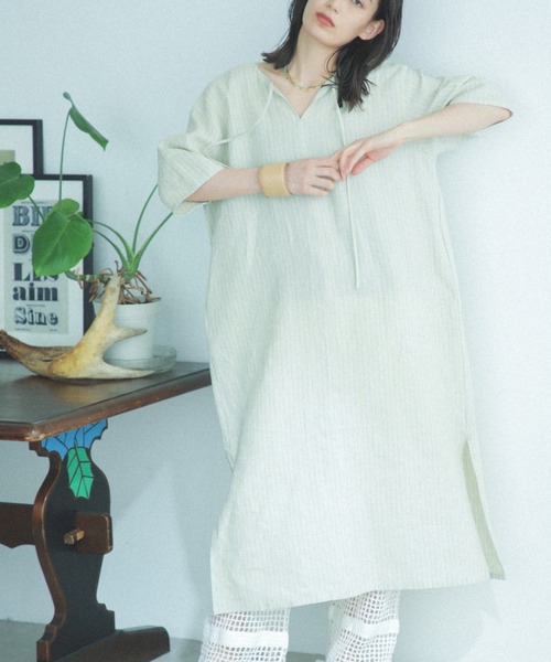 セール 麻さっくりワンピース ワンピース Rose Bud ローズバッド のファッション通販 Zozotown