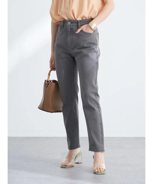 earth music&ecology（アースミュージックアンドエコロジー）の「ピグメントダイデニムパンツ（デニムパンツ・レディース・オリーブ/ライトグレー/チャコールグレー/ピンクベージュ・S/L/M）」の20枚目の写真