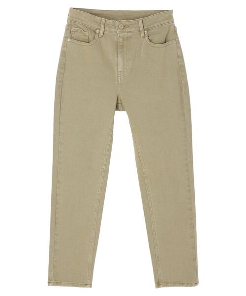 earth music&ecology（アースミュージックアンドエコロジー）の「ピグメントダイデニムパンツ（デニムパンツ・レディース・オリーブ/ライトグレー/チャコールグレー/ピンクベージュ・S/L/M）」の17枚目の写真