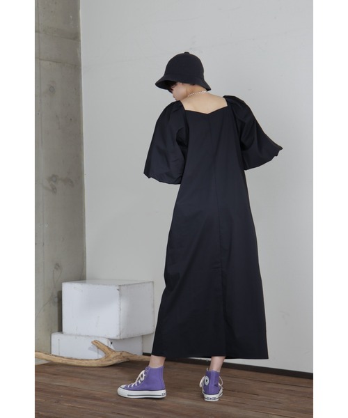 ROSE BUD（ローズバッド）の「袖ボリュームワンピース（ワンピース・レディース・ブラック/ベージュ・FREE）」の20枚目の写真