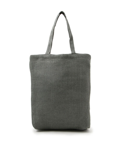 AVIREX（アヴィレックス）の「【直営店限定】MESH VERTICAL BAG/ メッシュバーチカルバッグ（トートバッグ・レディース・チャコール/ナチュラル/イエロー・FREE）」の4枚目の写真