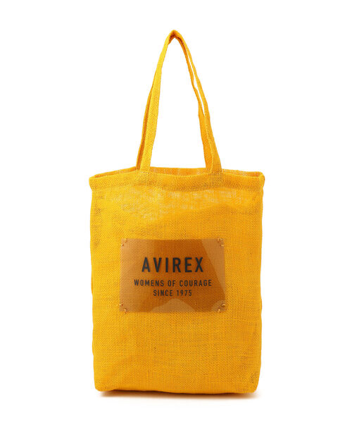 AVIREX（アヴィレックス）の「【直営店限定】MESH VERTICAL BAG/ メッシュバーチカルバッグ（トートバッグ・レディース・チャコール/ナチュラル/イエロー・FREE）」の19枚目の写真