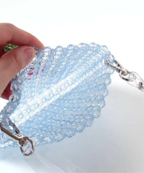 apres les cours（アプレレクール）の「ビーズポシェット（ショルダーバッグ・キッズ・オフホワイト/ブルー・FREE）」の11枚目の写真