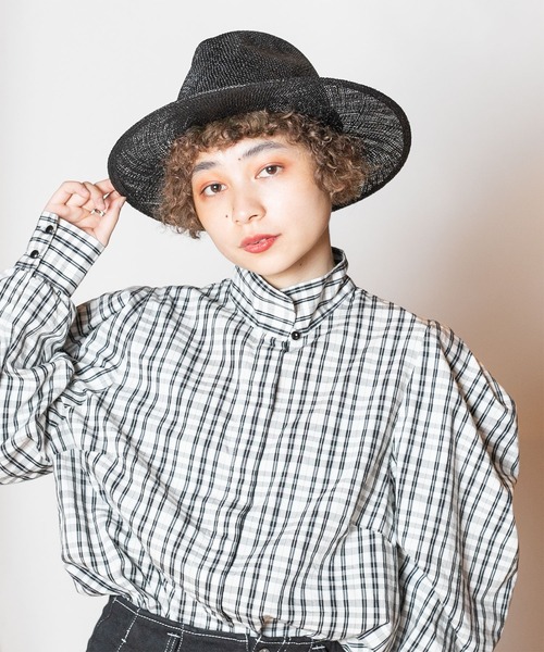 CA4LA(カシラ)の「LONG FLAT BAO(ハット・メンズ・ナチュラル/ブラック・M/S)」の1枚目の写真