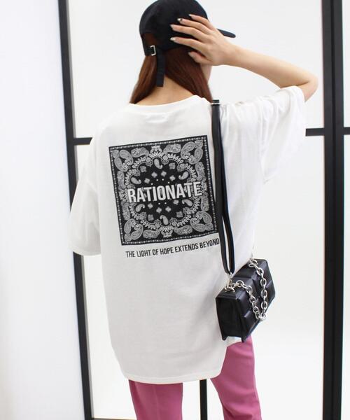 Backペイズリーロゴ半袖tシャツ Tシャツ カットソー Ingni イング のファッション通販 Zozotown