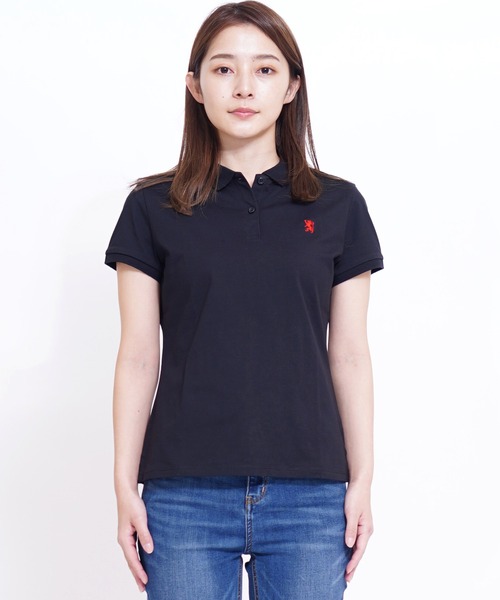 GIORDANO（ジョルダーノ）の「[GIORDANO] スモールライオン刺繍半袖ポロシャツ（ポロシャツ・レディース・ブラック/グリーン/ホワイト/ピンク・LARGE/X-LARGE/SMALL/MEDIUM）」の16枚目の写真