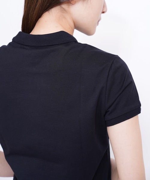 GIORDANO（ジョルダーノ）の「[GIORDANO] スモールライオン刺繍半袖ポロシャツ（ポロシャツ・レディース・ブラック/グリーン/ホワイト/ピンク・LARGE/X-LARGE/SMALL/MEDIUM）」の12枚目の写真