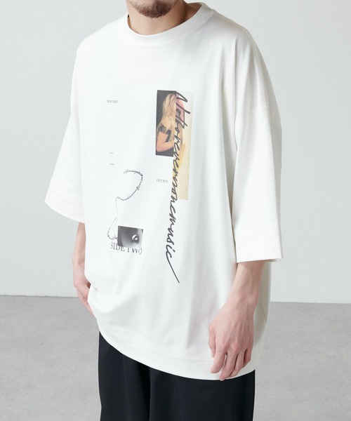 【美品】Lui's ルイス白　Tシャツ セール】NOIRエンブロイダリーTシャツ（Tシャツ/カットソー