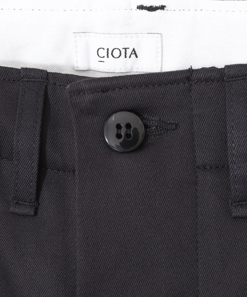 CIOTA（シオタ）の「CIOTA / シオタ：【ONLYARK】別注スビンコットン ウエポン チノパンツ：PTLM-102M-ARK[STD]（チノパンツ・メンズ・ブラック・4/6/5）」の18枚目の写真