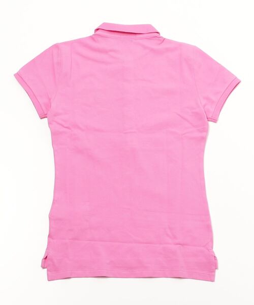 POLO RALPH LAUREN(ポロ ラルフ ローレン)の「スリム フィット ストレッチ ポロシャツ(ポロシャツ・レディース・ピンク・S/M/XS/XL/L)」の4枚目の写真