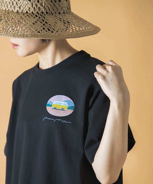 URBAN RESEARCH DOORS（アーバンリサーチドアーズ）の「『別注』Common Noun×DOORS　 kanaakiyama movie t-shirts（Tシャツ/カットソー・レディース・グリーン系その他/ホワイト系その他/ブラック系その他・ONE）」の3枚目の写真