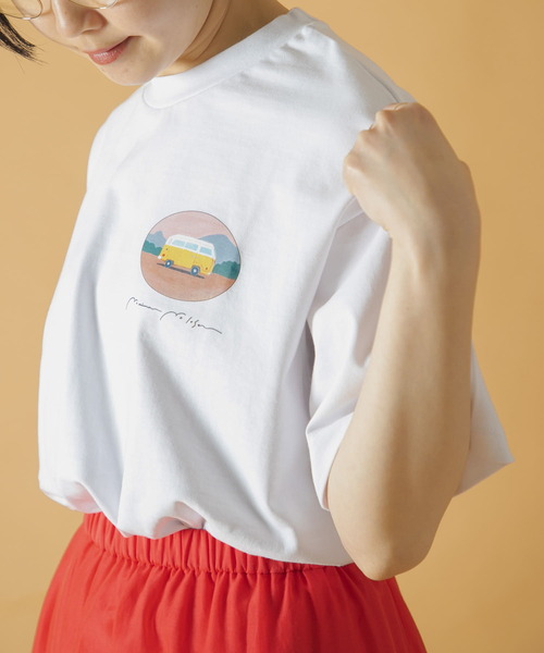 URBAN RESEARCH DOORS（アーバンリサーチドアーズ）の「『別注』Common Noun×DOORS　 kanaakiyama movie t-shirts（Tシャツ/カットソー・レディース・グリーン系その他/ホワイト系その他/ブラック系その他・ONE）」の8枚目の写真