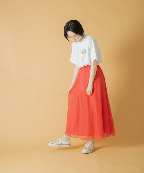 URBAN RESEARCH DOORS（アーバンリサーチドアーズ）の「『別注』Common Noun×DOORS　 kanaakiyama movie t-shirts（Tシャツ/カットソー・レディース・グリーン系その他/ホワイト系その他/ブラック系その他・ONE）」の4枚目の写真