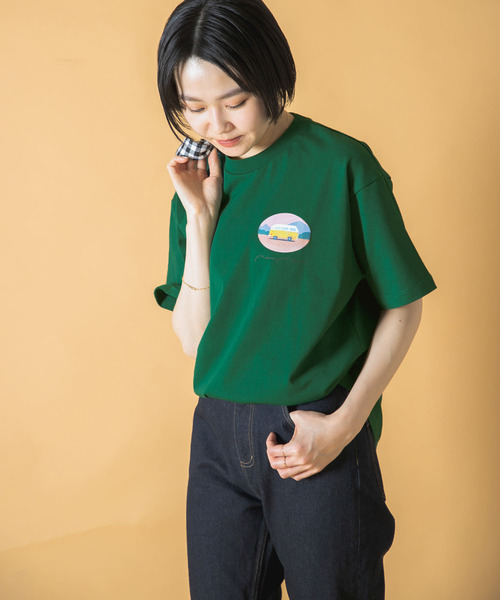 URBAN RESEARCH DOORS（アーバンリサーチドアーズ）の「『別注』Common Noun×DOORS　 kanaakiyama movie t-shirts（Tシャツ/カットソー・レディース・グリーン系その他/ホワイト系その他/ブラック系その他・ONE）」の16枚目の写真
