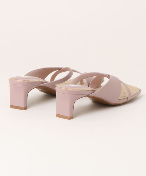 Q（キュー）の「ジュートトングサンダル（サンダル・レディース・ブラック/ラベンダー・23/24）」の3枚目の写真