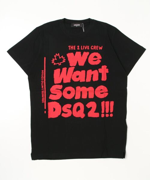 DSQUARED2（ディースクエアード）の「T-SHIRT /WE WANT DSQ2 TEE /CIGARETTE FIT /SUPERNEGATIVE DYED /0212（Tシャツ/カットソー・メンズ・ホワイト/ブラック/オレンジ・S/M/L/XS/XL）」の2枚目の写真