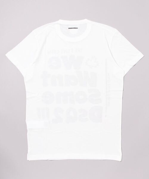 DSQUARED2（ディースクエアード）の「T-SHIRT /WE WANT DSQ2 TEE /CIGARETTE FIT /SUPERNEGATIVE DYED /0212（Tシャツ/カットソー・メンズ・ホワイト/ブラック/オレンジ・S/M/L/XS/XL）」の4枚目の写真
