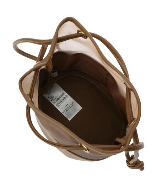 earth music&ecology（アースミュージックアンドエコロジー）の「メッシュ巾着バッグ（トートバッグ・レディース・アイボリー/ブラウン・FREE）」の12枚目の写真