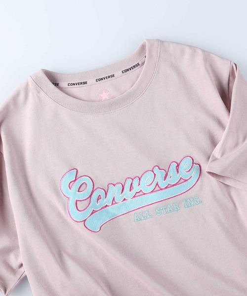 CONVERSE（コンバース）の「【CONVERSE】アップリケＴシャツ（Tシャツ/カットソー・レディース・ホワイト/ブラック/ピンク/ブルー・L/M）」の8枚目の写真