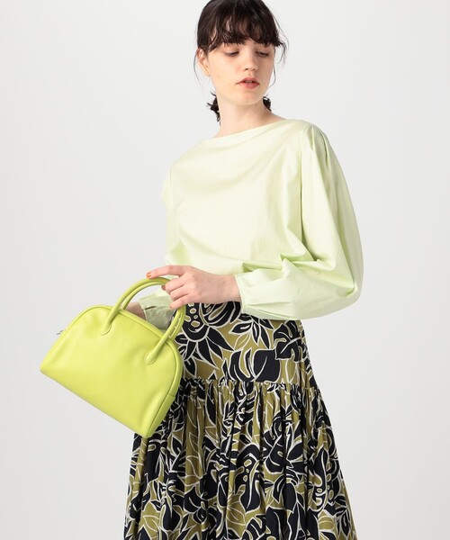 Aeta（アエタ）の「■【別注】Aeta×TOMORROWLAND スモールボストンバッグ（ボストンバッグ・レディース・ライトグリーン・FREE）」の3枚目の写真