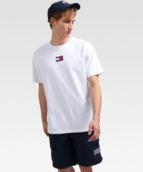 tommy jeans(トミー ジーンズ)の「バッジロゴTシャツ(Tシャツ/カットソー・メンズ・ホワイト/ネイビー/レッド/ブラック・SMALL/MEDIUM/LARGE/X-LARGE)」の12枚目の写真