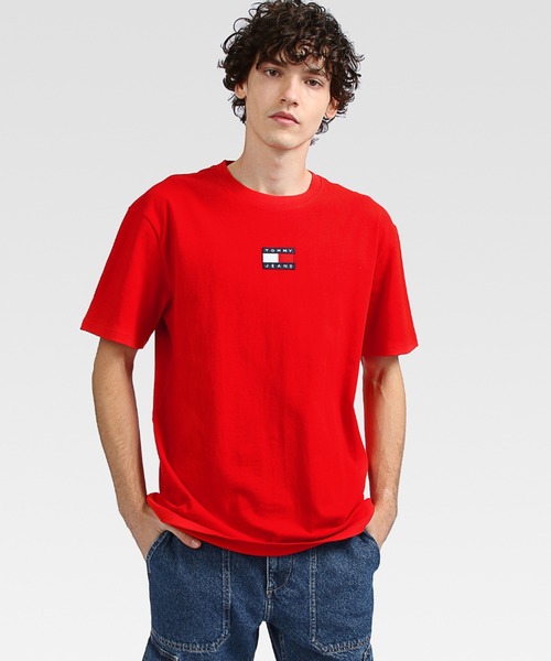 tommy jeans(トミー ジーンズ)の「バッジロゴTシャツ(Tシャツ/カットソー・メンズ・ホワイト/ネイビー/レッド/ブラック・SMALL/MEDIUM/LARGE/X-LARGE)」の13枚目の写真