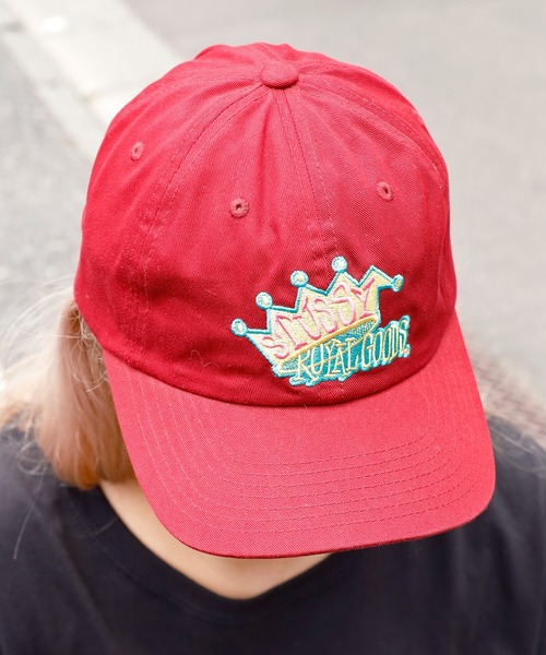 STUSSY（ステューシー）の「STUSSY/ステューシー ROYAL GOODS LOW PRO CAP ロゴキャップ（キャップ・メンズ・ブラック/ネイビー/バーガンディー・FREE）」の16枚目の写真