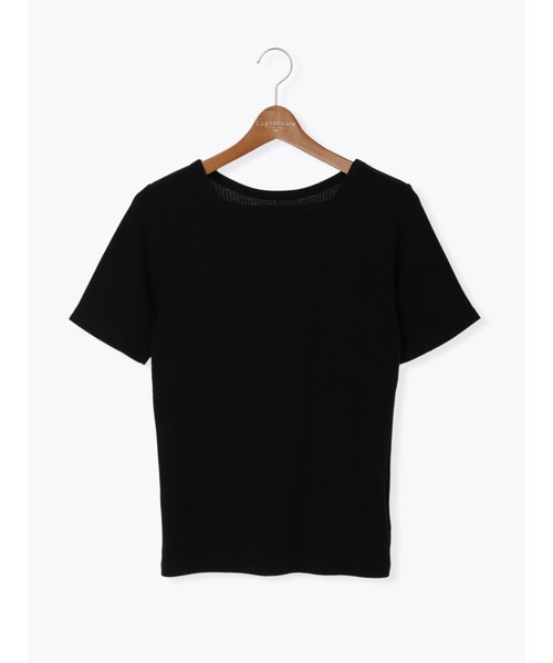 Lugnoncure（ルノンキュール）の「リブトップス（無地／ボーダー）（Tシャツ/カットソー・レディース・ホワイト/ブラック/ベージュ/オフホワイト・ﾌﾘ-）」の18枚目の写真