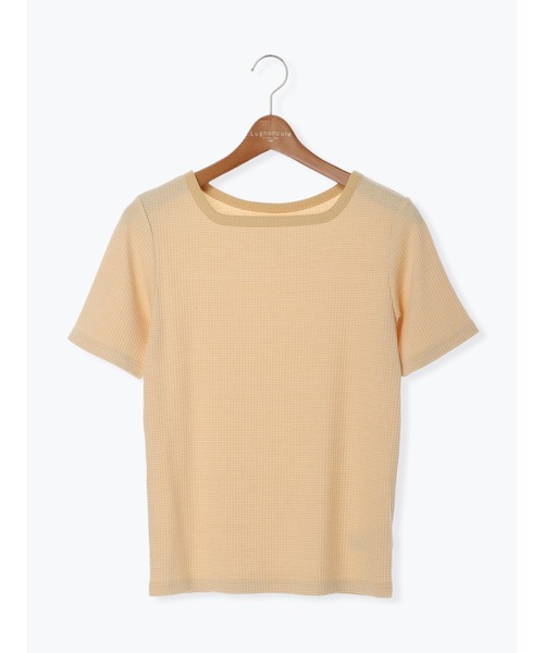 Lugnoncure（ルノンキュール）の「リブトップス（無地／ボーダー）（Tシャツ/カットソー・レディース・ホワイト/ブラック/ベージュ/オフホワイト・ﾌﾘ-）」の17枚目の写真