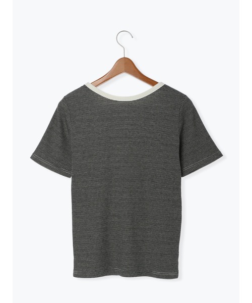 Lugnoncure（ルノンキュール）の「リブトップス（無地／ボーダー）（Tシャツ/カットソー・レディース・ホワイト/ブラック/ベージュ/オフホワイト・ﾌﾘ-）」の11枚目の写真