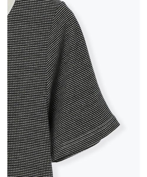 Lugnoncure（ルノンキュール）の「リブトップス（無地／ボーダー）（Tシャツ/カットソー・レディース・ホワイト/ブラック/ベージュ/オフホワイト・ﾌﾘ-）」の10枚目の写真