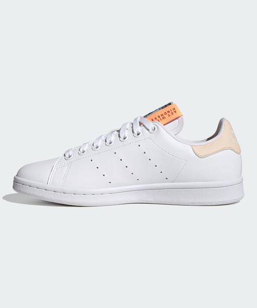adidas（アディダス）の「スタンスミス / Stan Smith / アディダスオリジナルス（メンズ/レディース）（スニーカー・レディース・ホワイト/ホワイト×カーキブラウン/ホワイト×パープル・24.5cm/25.0cm/25.5cm/26.0cm/26.5cm/27.0cm/27.5cm/22.5cm/24.0cm/23.5cm/22.0cm/23.0cm/28.0cm）」の9枚目の写真