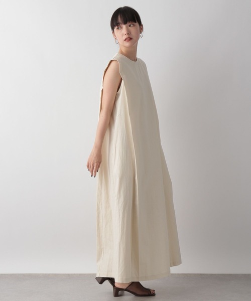 LOWRYS FARM（ローリーズファーム）の「ソデタックノースリーブワンピース　349135（ワンピース・レディース・ブラック/グリーン/アイボリー/ブルー・FREE）」の21枚目の写真