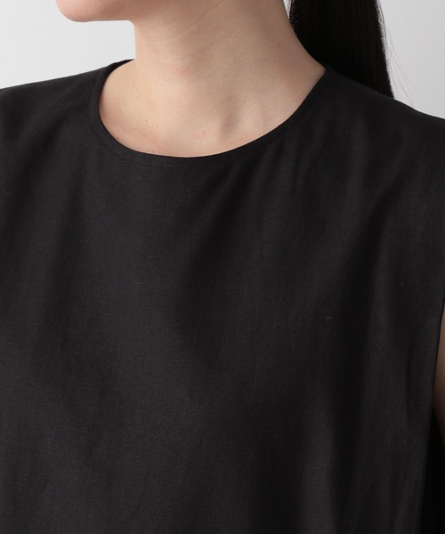 LOWRYS FARM（ローリーズファーム）の「ソデタックノースリーブワンピース　349135（ワンピース・レディース・ブラック/グリーン/アイボリー/ブルー・FREE）」の14枚目の写真