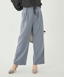 green label relaxing | TWL タック ベルト ワイド ストレート パンツ -マシンウォッシャブル・防シワ-(その他パンツ)