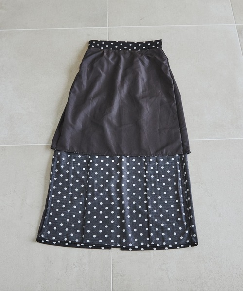 ANGIE（アンジー）の「サテンナロースカート（スカート・レディース・ブラック/ホワイト系その他/ブラック系その他/グリーン系その他/ライトベージュ・FREE）」の14枚目の写真