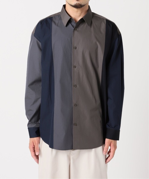 EDIFICE SELECT（エディフィスセレクト）の「【THOMAS MASON/トーマスメイソン】オーバーサイズクレイジーパターンシャツ（シャツ/ブラウス・メンズ・ベージュ/グレー・SMALL/MEDIUM/LARGE）」の16枚目の写真