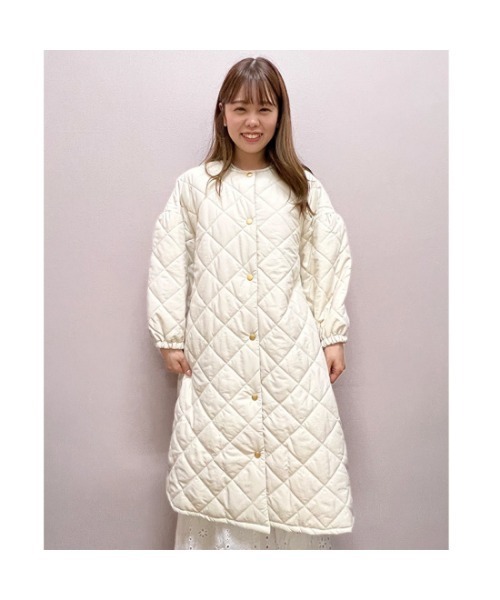 flower（フラワー）の「バルーンキルティングコート（ダウンジャケット/コート・レディース・ブラウン/アイボリー・FREE）」の19枚目の写真
